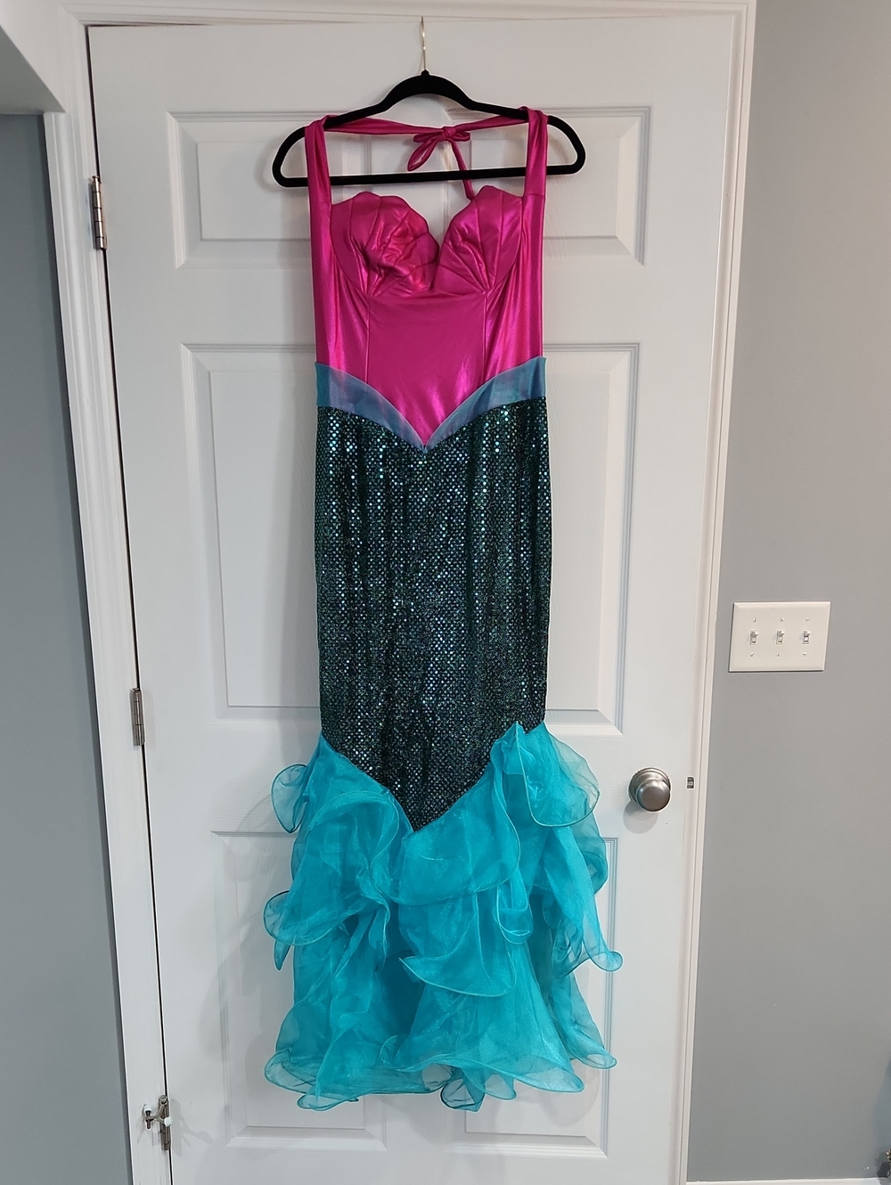 Women's Pink and Teal Mermaid Costume
